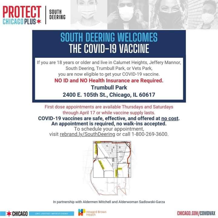 City vaccine for South Deering updated