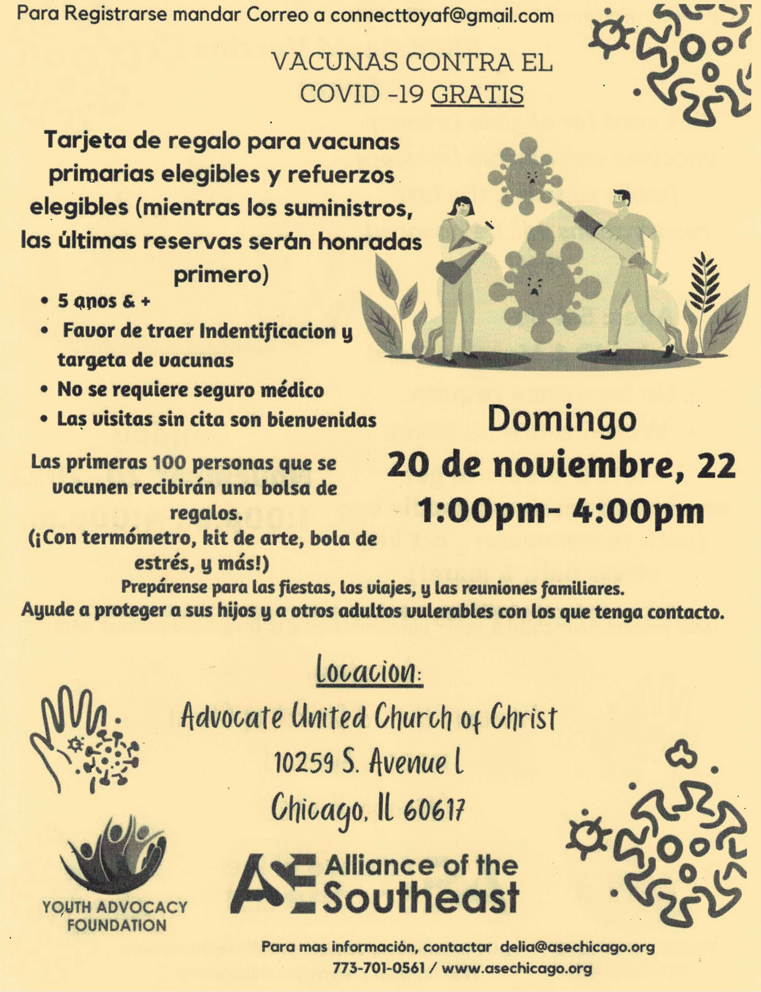 Vaccine event at Advocate 11-20-2022 span color